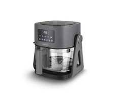 Ausgepackt - Lauben Glass&Grill Air Fryer 3in1 5500BG / Heißluftfritteuse / 1500 W / 5,5 l / 6 Programme / Ausgepackt