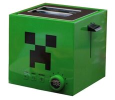 Ukonic Minecraft Creeper Toaster Quadratisch / Toaster / 800 W / 6 Bräunungsstufen