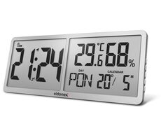 Eldonex TimeCheck Wanduhr silber