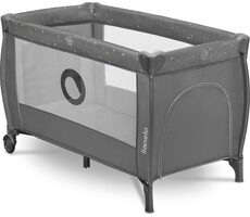 Lionelo Reisebett Stefi PLUS Grau Mehrfarbig