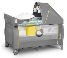 Lionelo Reisebett Sven PLUS Gelb Scandi