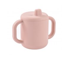 Beaba Silikonbecher mit Trinkaufsatz, rosa / ab 8 Monaten