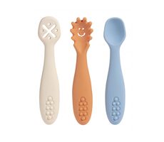 BEBECONFORT Erste Silikonlöffel, 3 Stück