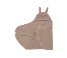 Jollein Cloudy Rib Milky Coffee Bunny Swaddle / ab 0 Monaten (0-13 kg)