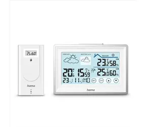 HAMA Bahamas weiß / Wetterstation / Funksensor / Batterie