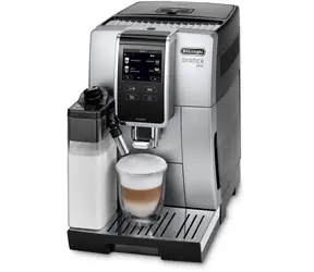 Neu - DeLonghi Dinamica PLUS ECAM 370.85SB silber / Kaffeevollautomat / 1450 W / 19 bar / 1,8 l / 300 g Wasserbehälter / neu