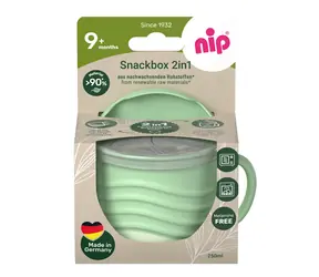 NIP NATURE Line Snackbox 2in1 250ml 1 Stück grün / ab 9 Monaten