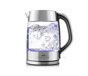 ETA ETA415490000 Crysten Silber / Wasserkocher aus Glas / 2100 W / 1,7 l 
