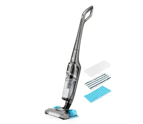 ETA ETA624590000 FORTELO grauer Stielstaubsauger mit Wischfunktion 2-in-1 / Li- ION 36 V / bis zu 50 Minuten Betriebsdauer / 1 l 