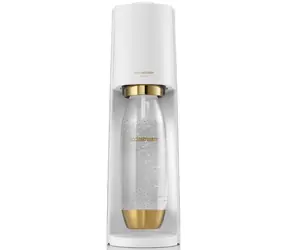 SodaStream Terra Weiß-Gold / Wassersprudler / BPA-frei / 1 x 1-Liter-Flasche / 1 x CO-Gas