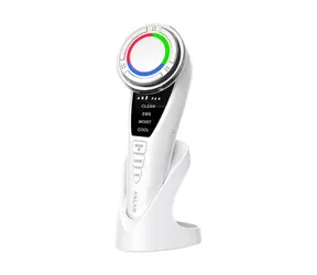 ANLAN 01-ADRY15-001 weiß / Ultraschall-Gesichtsmassagegerät mit Lichttherapie 