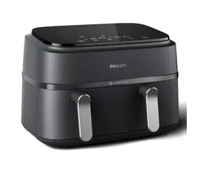 Philips NA351/00 schwarz-silber / Heißluftfritteuse / 2750 W / Volumen 9 l
