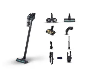 Samsung Jet 85 schwarz / Akku-Stielstaubsauger / 580 W / 25,2 V / bis zu 60 Minuten 
