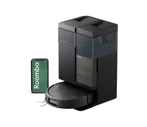 iRobot Roomba PLUS 575 Combo + AutoWash-Ladestation, schwarz / Saugroboter / WLAN / Staubsaugen & Wischen