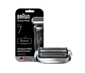 Ausgepackt - Braun Series 7 74S silber / Ersatzscherkopf / für Series 7 Rasierer der Generation 70-72 / ausgepackt