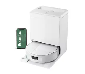 iRobot Roomba PLUS 675 Combo + AutoWash-Ladestation, weiß / Saugroboter mit Wischfunktion / 30.000 Pa / 5200 mAh
