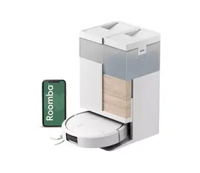 iRobot Roomba PLUS 575 Combo + AutoWash-Ladestation, weiß / Saugroboter mit Wischfunktion / 25.000 Pa / 5.200 mAh