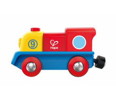 Hape Kleiner mutiger Zug / bunter elektrischer Zug / batteriebetrieben / 2x AAA / ab 18 Monaten