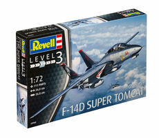 Revell F-14D Super Tomcat / Plastikmodell / 1:72 / Anzahl Teile 111 / Altersempfehlung: ab 10 Jahren