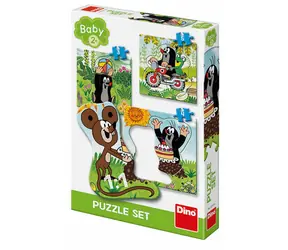 Dino Baby-Puzzleset - Maulwurf auf der Wiese NEU / 3-5 Teile / ab 2 Jahren
