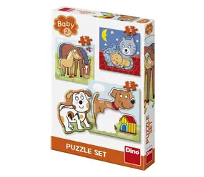 Dino Baby Puzzle Set - TIERE NEU / 3-5 Teile / ab 2 Jahren