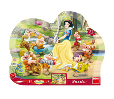 Dino SCHNEEWITTCHEN - Konturenpuzzle / 25 Teile / ab 3 Jahren