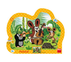 Dino MOLE MUSICIAN - Konturpuzzle / 25 Teile / ab 3 Jahren