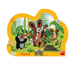 Dino MOLE MUSICIAN - Konturpuzzle / 25 Teile / ab 3 Jahren