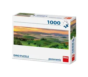 Dino Sonnenuntergang über den Bergen - Panorama / 1000 Teile / ab 15 Jahren
