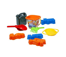 Dino Tatra Sandkanister-Set 9-tlg. / Sandspielzeug 