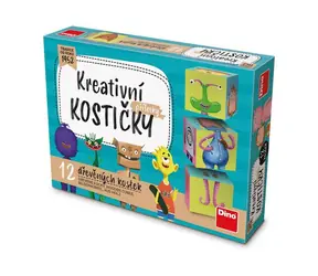 Dino Monster Cubes / Kubus Holzwürfel / 12 Stück / ab 3 Jahren