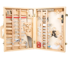 Small Foot Deluxe Werkzeugkoffer aus Holz / ab 6 Jahren