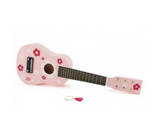 Vilac Rosa Gitarre mit Blumen / ab 3 Jahren