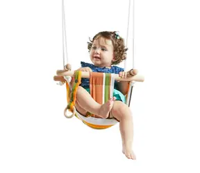 2Kids Toys Kinder-Textilschaukel 100 % Baumwolle gestreift / ab 18 Monaten