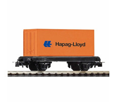 Piko 57022 myTrain Plattformwagen mit DB-Container / Maßstab: H0(1:87) / Länge: 87 mm / Radius: 358 mm / ab 8 Jahren 