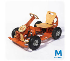 GoCar Tretauto mittel - orange / Größe M / Belastbarkeit 50 kg / ab 6 Jahren