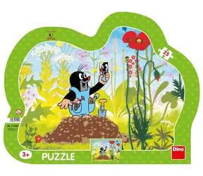Dino MAULWURF UND STRUMPFHOSE - Konturenpuzzle / 25 Teile / ab 3 Jahren