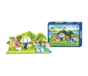Small Foot Dreischichtiges Schaumstoff-3D-Puzzle - Froschbecken / 56 Teile / ab 3 Jahren