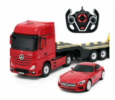 Rastar Mercedes-Benz Actros + AMG GT / RC Cars / 2,4 GHz / 1:24 / Alter: 8+ / Fernbedienung