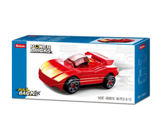 Sluban Power Bricks M38-B0801E Dehnbarer Sportwagen / Lego - kompatibel / Anzahl der Figuren|Teile: 0|46 / ab 6 Jahren