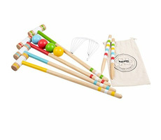 Bigjigs Toys Krocketgarten aus Holz / ab 3 Jahren