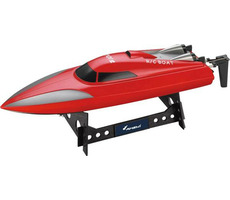 AMEWI Speedboot 7012 Rot / RC Boot / Fernbedienung / 2,4 GHz / Länge 460 mm