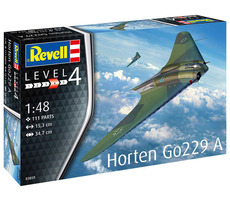 Revell Horten Go229 A-1 / Plastikmodell / 1:48 / Anzahl Teile 111 / Schwierigkeitsgrad 4 / Altersempfehlung: ab 12 Jahren