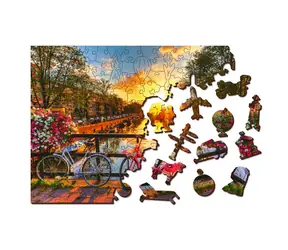 Wooden City 3D-Puzzleräder in Amsterdam L / 300 Teile / ab 8 Jahren
