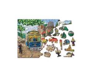 Wooden City 3D-Puzzle Victorian Street L / 400 Teile / ab 8 Jahren