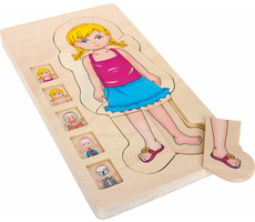 Small Foot Anatomiepuzzle aus Holz / ab 3 Jahren