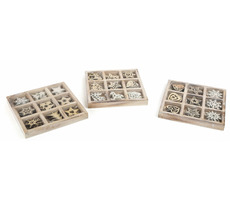 Small Foot Set Weihnachtsschmuck aus Holz 3-tlg.