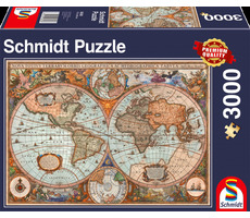 Schmidt Puzzle Historische Weltkarte / 3000 Teile / ab 12 Jahren
