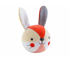 Petit Collage Rasselhase rosa / ab 0 Monaten