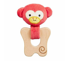Petit Collage Monkey Beißring / ab 0 Monaten